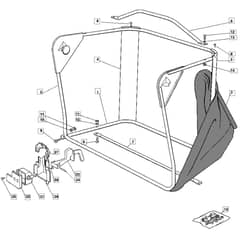 1228M - 2005 - 13-2641-15 - Mountfield Ride On Mower Grasscatcher Diagram