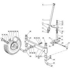 1228M - 2005 - 13-2641-15 - Mountfield Ride On Mower Steering Diagram