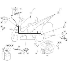 1228M - 2006 - 13-2641-16 - Mountfield Ride On Mower Electrics Diagram