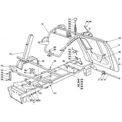 1228M - 2003 - 23-2641-13 - Mountfield Ride On Mower Frame Diagram