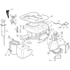 1228M - 2004-2007 - 299981133/MOE - Mountfield Ride On Mower B&S Engine Diagram