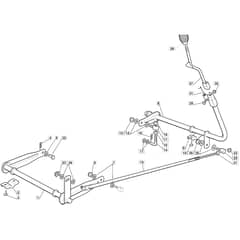 1228M - 2004-2007 - 299981133/MOE - Mountfield Ride On Mower Deck Lifting Diagram