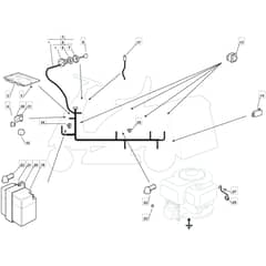 1228M - 2004-2007 - 299981133/MOE - Mountfield Ride On Mower Electrics Diagram