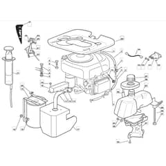 1228M - 2008 - 299981283/UM8 - Mountfield Ride On Mower B&S Engine Diagram