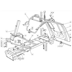 1228M - 2008 - 299981283/UM8 - Mountfield Ride On Mower Frame Diagram