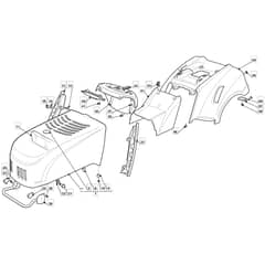 1235M - 2007 - 13-2687-12 - Mountfield Ride On Mower Body Diagram