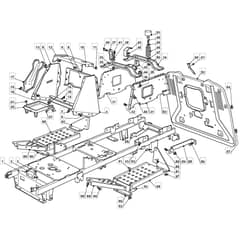 1235M - 2007 - 13-2687-12 - Mountfield Ride On Mower Frame Diagram