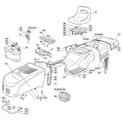 1236M - 2005 - 13-2650-15 - Mountfield Ride On Mower Body Diagram