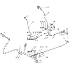 1236M - 2005 - 13-2650-15 - Mountfield Ride On Mower Controls Diagram