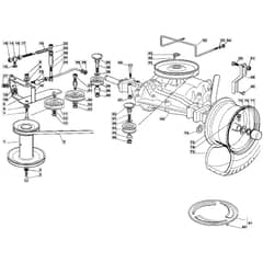 1236M - 2005 - 13-2650-15 - Mountfield Ride On Mower Transmission Diagram