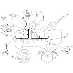 1236M - 2006 - 13-2650-16 - Mountfield Ride On Mower Electrics Diagram