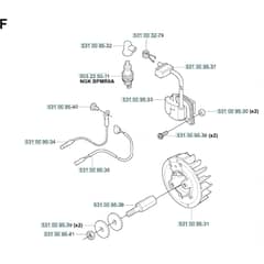 Husqvarna 125 BT KAWASAKI - TH026D-AC57 - 20041800001-Current Ignition System