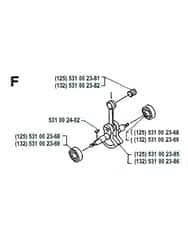 Husqvarna 125R19920100001-20061199999 - Crankshaft