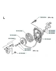 Husqvarna 125R19920100001-20061199999 - Starter
