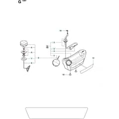Husqvarna 130 BT - 965102204 - 20070100001-20133299999 Fuel Tank