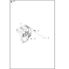 Husqvarna 130 BT Cylinder Cover