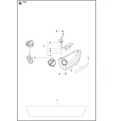 Husqvarna 130 BT Fuel Tank