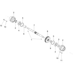 130 S - 2020 - Bertolini Sickle Bar Mower Axle without differential Diagram