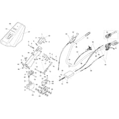 130 S - Bertolini Sickle Bar Mower Handlebar rod and handle bars Diagram
