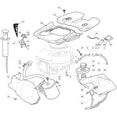 1328H - 2015-2017 - 2T0210483/M15 - Mountfield Ride On Mower Engine Diagram