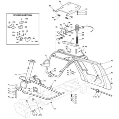 1328H - 2015-2017 - 2T0210483/M15 - Mountfield Ride On Mower Frame Diagram