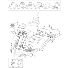 1328H - 2018-2021 - 2T0210483/M18 - Mountfield Ride On Mower Body Diagram