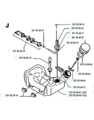 Husqvarna 132 L - Fuel Tank