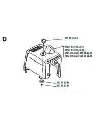 Husqvarna 132R - 1990-1992 - Cylinder Cover