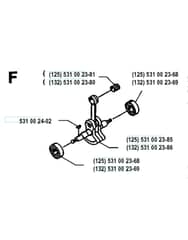 Husqvarna 132R - 1993-1999 - Crankshaft