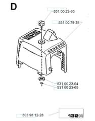 Husqvarna 132R - 1999-2005 - Cylinder Cover