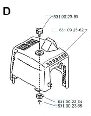 Husqvarna 132R - 1999-2005 - Cylinder Cover 2