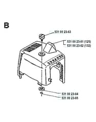 Husqvarna 132RB - 1990-1993 - Cylinder Cover