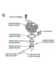 Husqvarna 132RD - 1990-1992 - Cylinder Piston