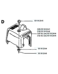 Husqvarna 132RD - 1993-Current - Cylinder Cover