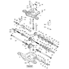 1330M  - 2020-2021 - 2T2000483/M20 - Mountfield Ride On Mower Transmission Diagram