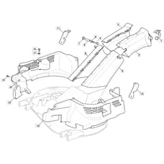 1330M  - 2022-2023 - 2T2000483/M22 - Mountfield Ride On Mower Belt Protections Diagram