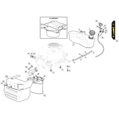 1330M  - 2022-2023 - 2T2000483/M22 - Mountfield Ride On Mower Engine Diagram