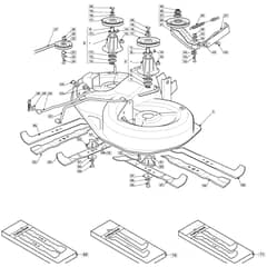 1335M - 2008 - 299954233/BM8 - Mountfield Ride On Mower 92cm Deck Diagram