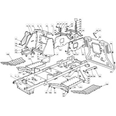 1335M - 2008 - 299954233/BM8 - Mountfield Ride On Mower Frame Diagram