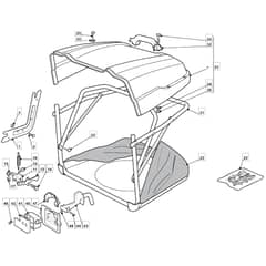 1335M - 2008 - 299954233/BM8 - Mountfield Ride On Mower Grasscatcher Diagram