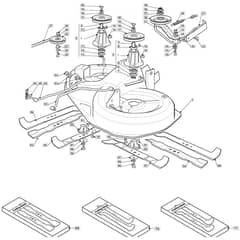 1335M - 2008 - 299954233/M08 - Mountfield Ride On Mower 92cm Deck Diagram