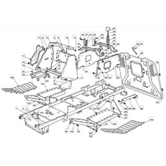 1335M - 2008 - 299954233/M08 - Mountfield Ride On Mower Frame Diagram