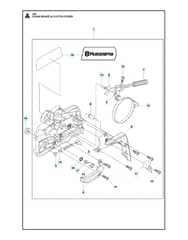 Husqvarna 135 - Chain Brake & Clutch Cover