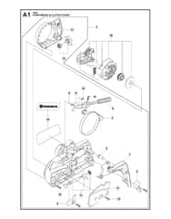 Husqvarna 135E-SERIES - Chain Brake & Clutch Cover
