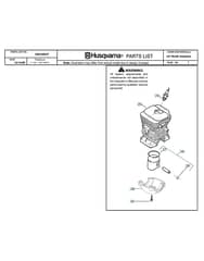 Husqvarna 137E-SERIES - Cylinder Piston