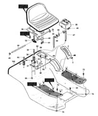 Hayter Heritage 13-40 - 144S (144S001001 - 144S099999) - Rear Chassis Assembly 02