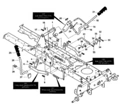 Hayter Heritage 13-40 - 144S (144S001001 - 144S099999) - Mower Suspension Assy