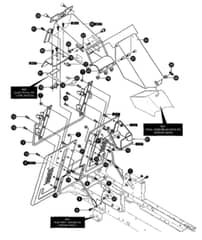 Hayter Heritage 13-40 - 144R (144R001001 - 144R099999) - Rear Chassis Assembly 01