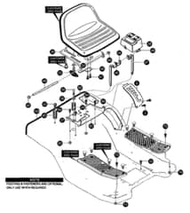 Hayter Heritage 13-40 - 144R (144R001001 - 144R099999) - Rear Chassis Assembly 02