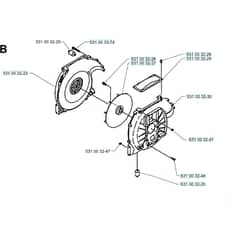 Husqvarna 140 B - 19960900001-19974000000 Fan